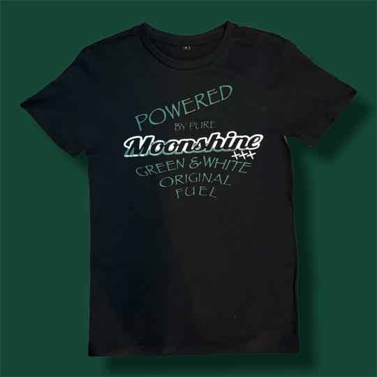 T Shirt - Moonshine Green & White - Support