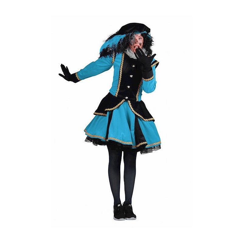 Dames Pietenpak Madrid Zwart/Turquoise