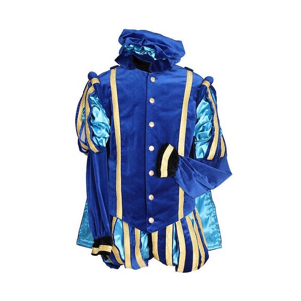 Pietenpak Malaga Fluweel met Cape Blauw-Turquoise