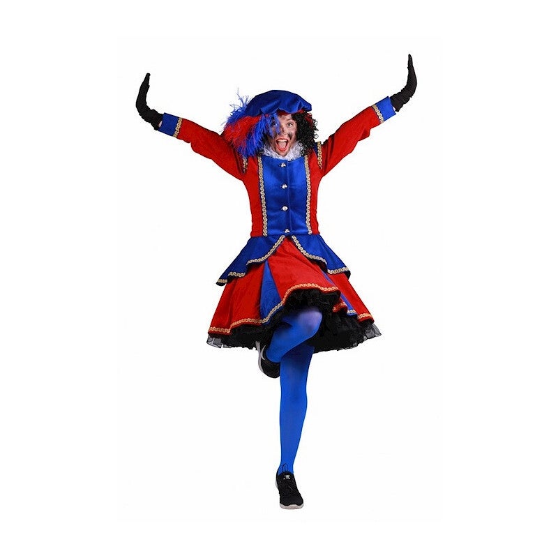 Dames Pietenpak Madrid Rood/blauw