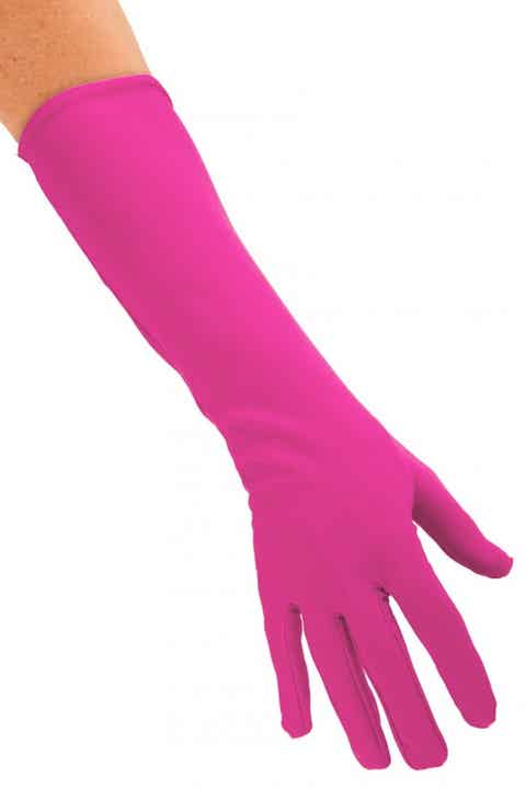 Pieten Handschoenen Nylon Lang Pink