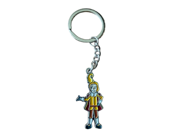 Sleutelhanger Pietje geel/rood
