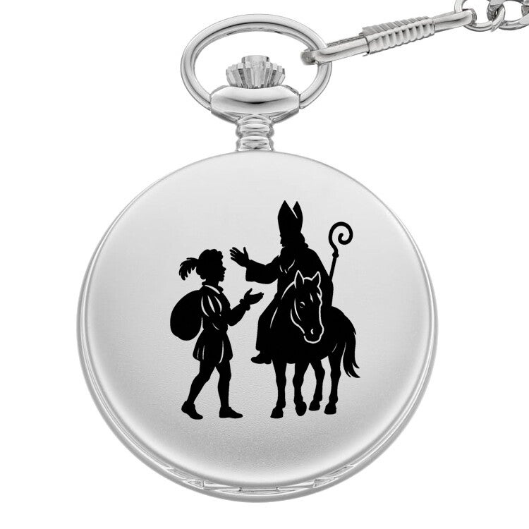 Zakhorloge Sint&Piet zilverkleurig