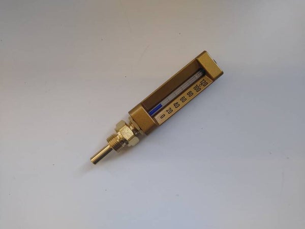 Staaf temperatuurmeter recht / haaks G1/2