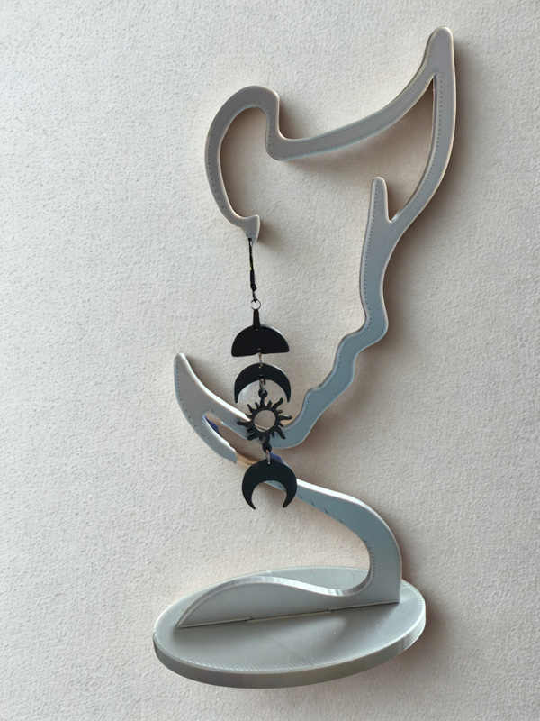 Sun and Moon Dangle Earrings