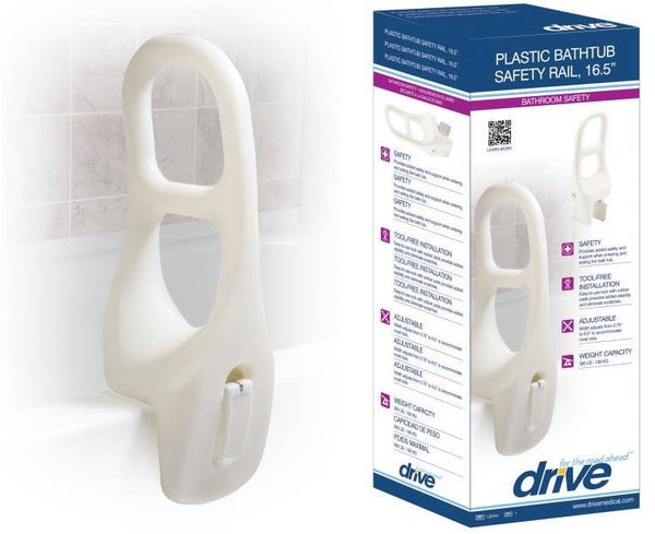Drive Medical Plastic Bathtub Safety Rail, 16.5" Height Item # BATHTUBRL | SKU # DRI-12044