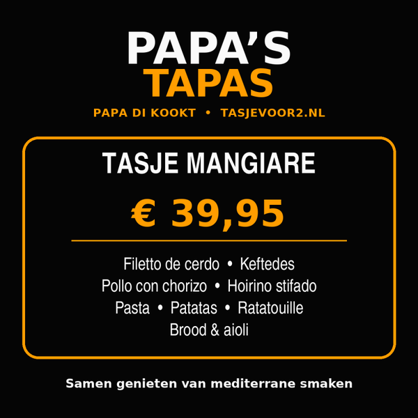 TASJE MANGIARE VOOR 2