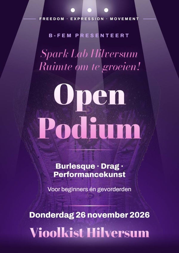 Ticket Spark Lab: Open Podium Hilversum 26-11-2026