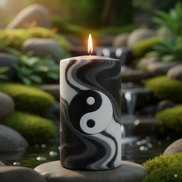 Yin and Yang Candle