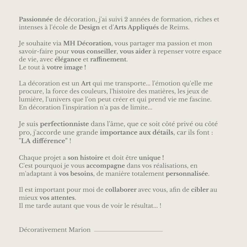 MH Décoration l Marion Hanachi l Décoratrice d'intérieur sur Annecy, Aix les Bains, Rumilly