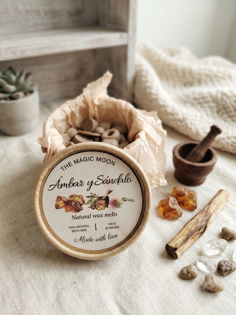 Wax Melts · Ámbar y Sándalo