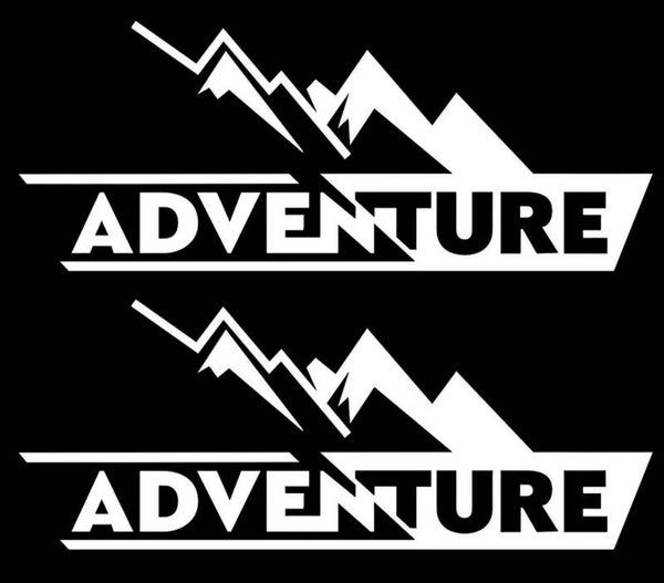 Sticker 1 paire logo Adventure/ moto, voiture,camping car