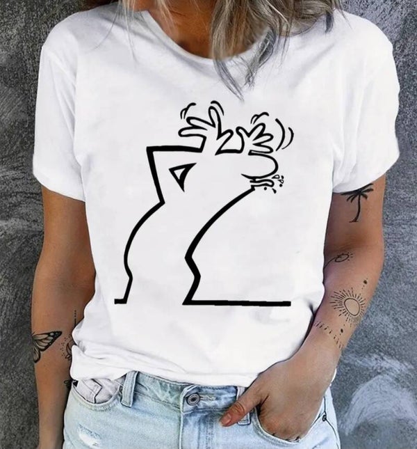 T-shirt "La Linéa" 1971 Homme et Femme