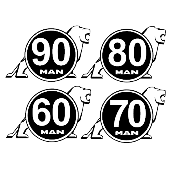 Stickers disque vitesse Man
