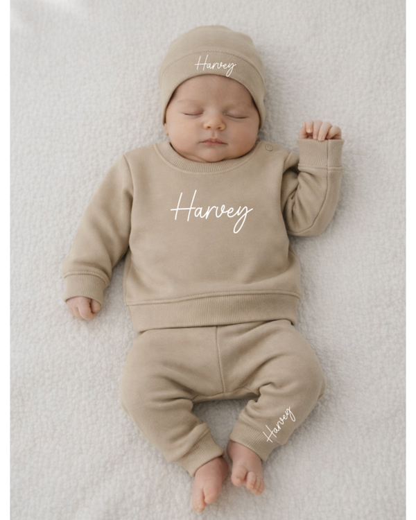 Setje Jogging Zand | Naam