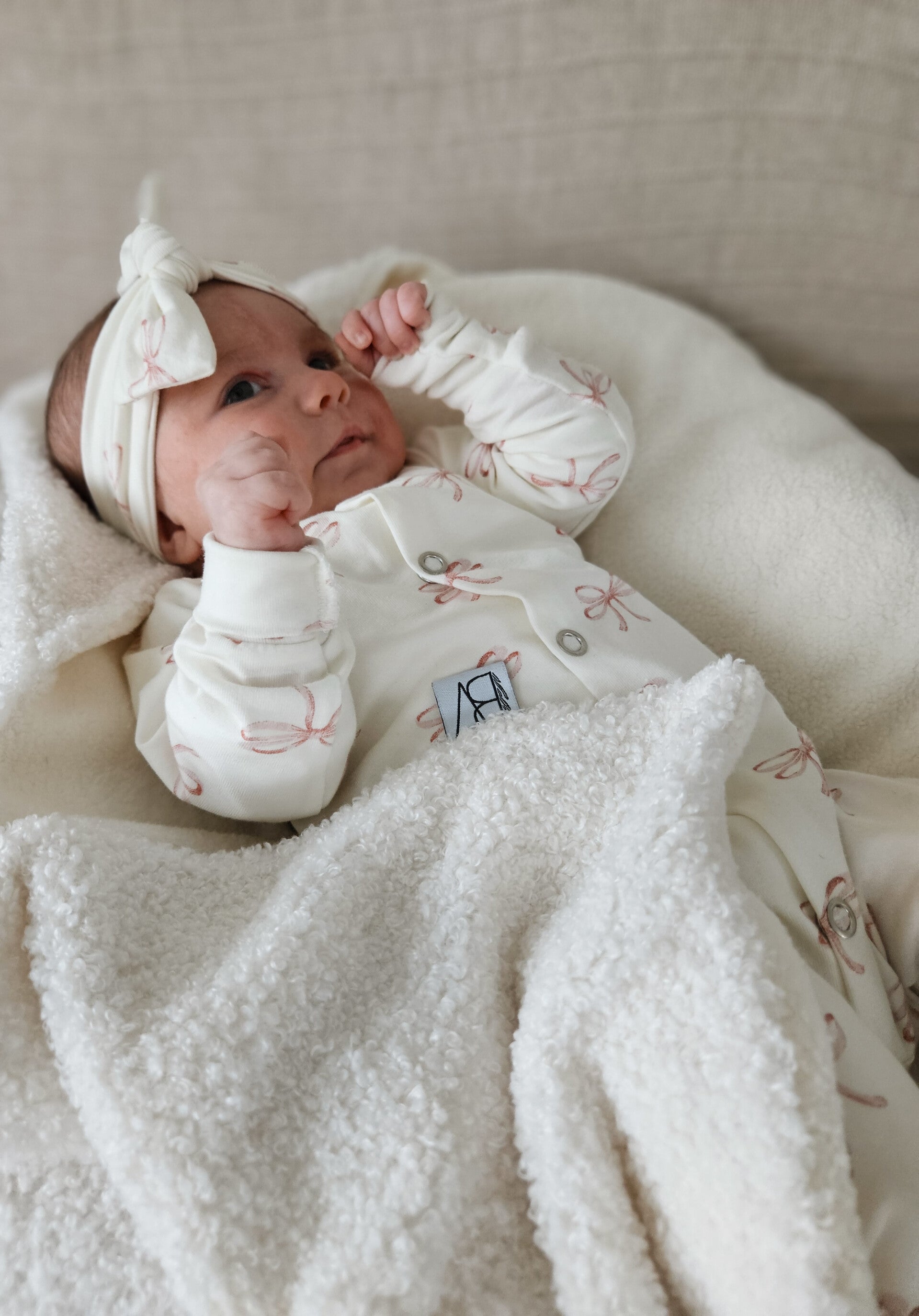 Omslagdoek Teddy Ecru - Sherpa Off White