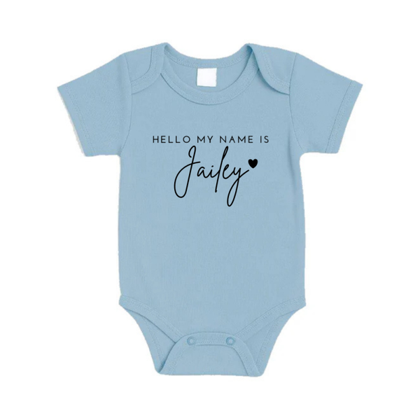 Newborn Romper Naam | Sterretje | Hartje