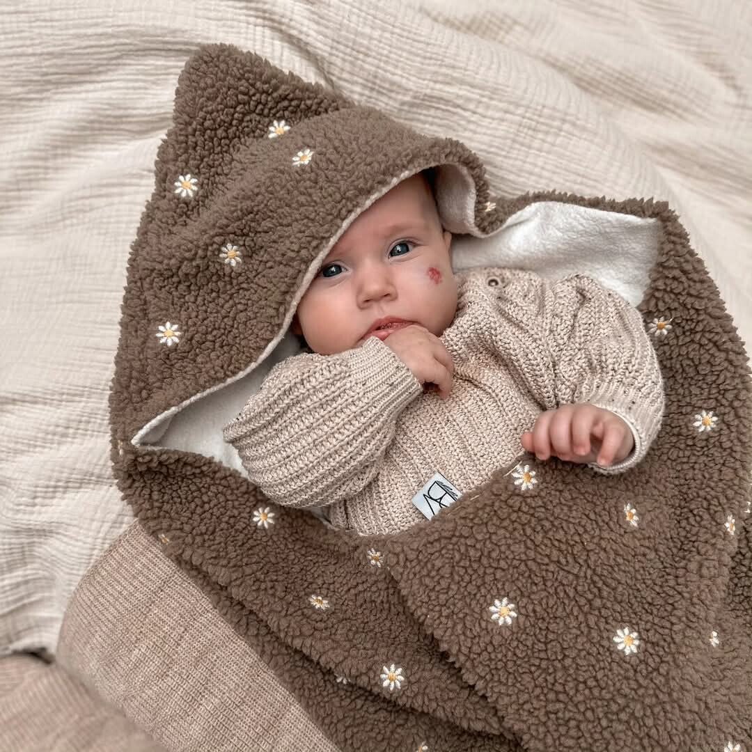 Omslagdoek Teddy Madeliefjes