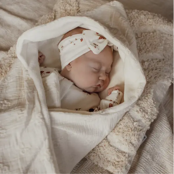 Omslagdoek | Broderie Bloemen