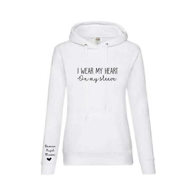 Hoodie Sweater I wear my heart on my sleeve