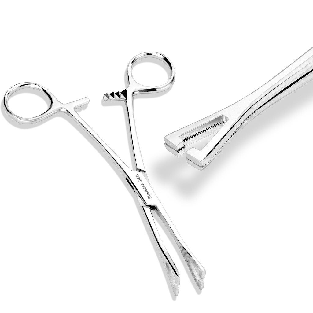 Stainless Steel Mini Slotted Pennington Forceps