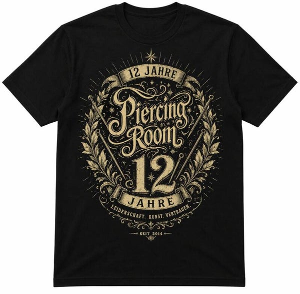 Jubiläumsshirt „12 Jahre Piercing Room“