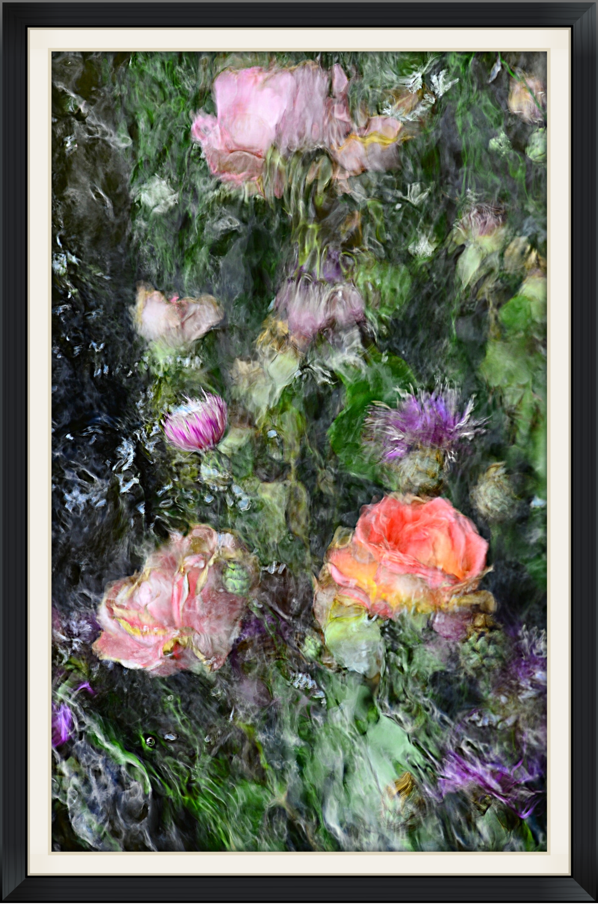 Titulo: Destellos florales (Autor: Verónica Heusch)