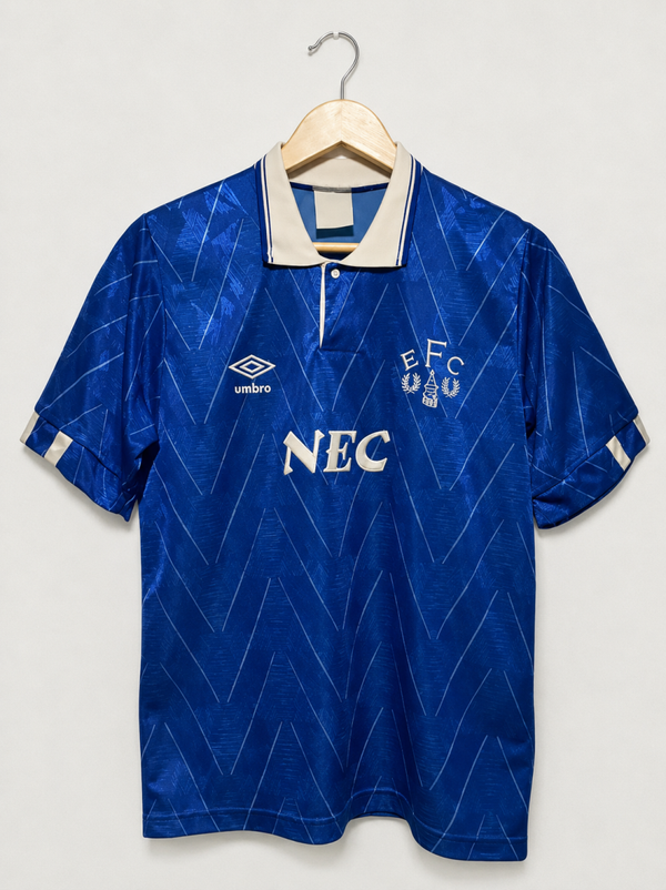 1989-1991 Everton Home Shirt - S