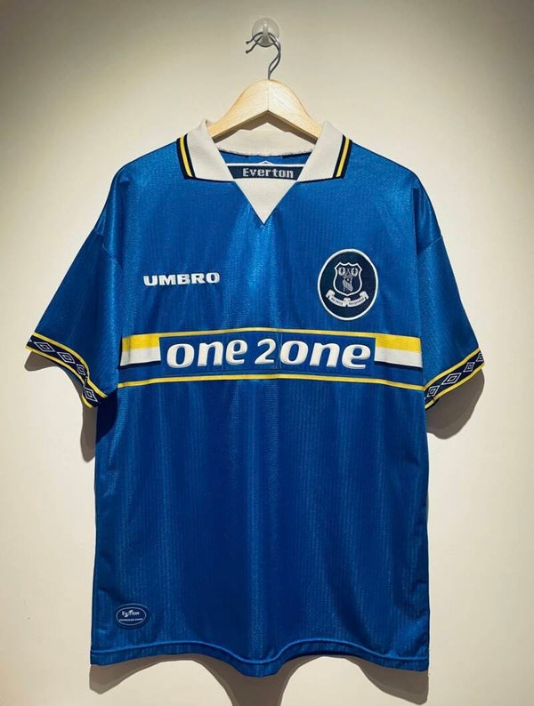 1998-99 Everton Football Shirt Home - L
