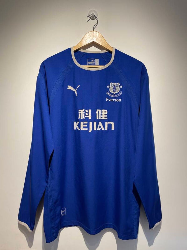 2003-04 Everton Football Shirt Home - L