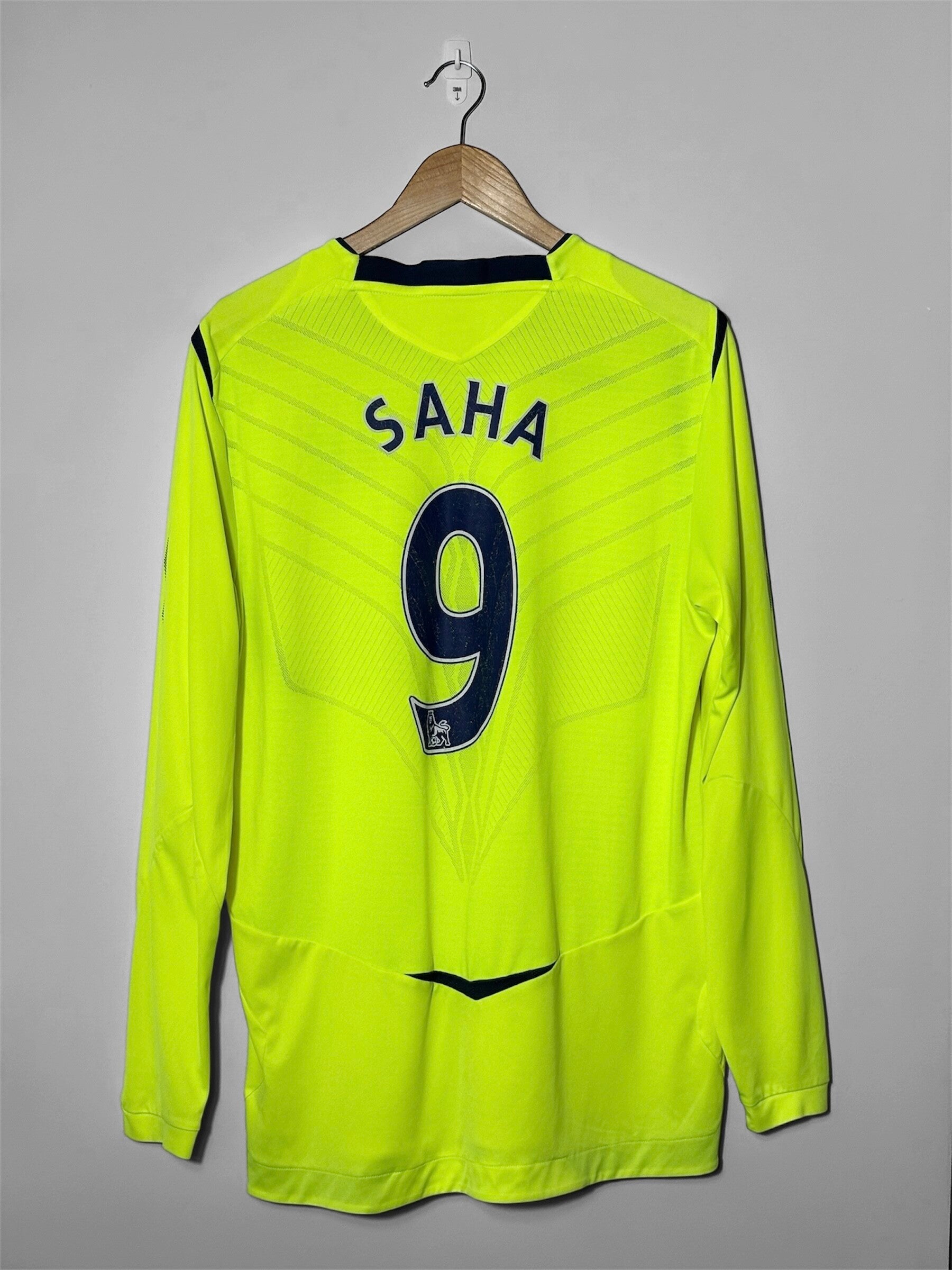 2008-09 Everton Football Shirt Third - L (Saha 9)
