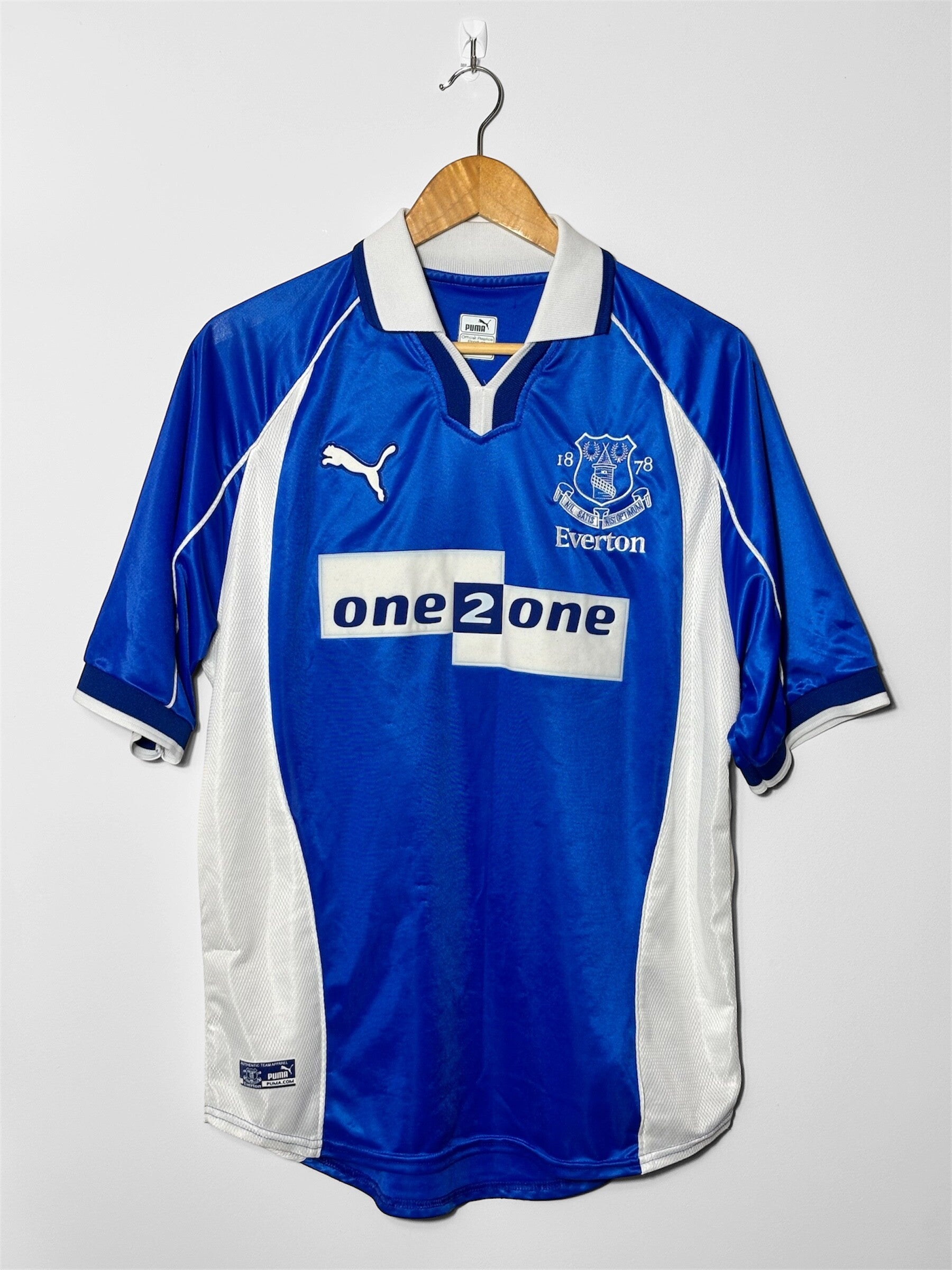 2000-02 Everton Home Shirt - M