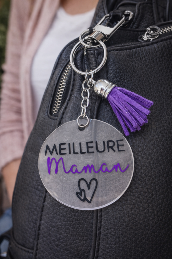 Porte-clés "Meilleure Maman" - Personnalisable
