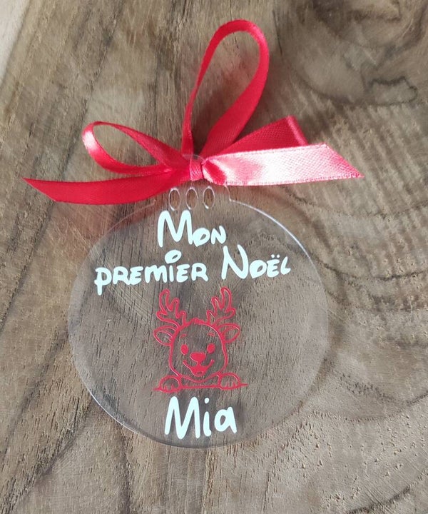 Boule de Noël "Mon premier Noël" - Personnalisable