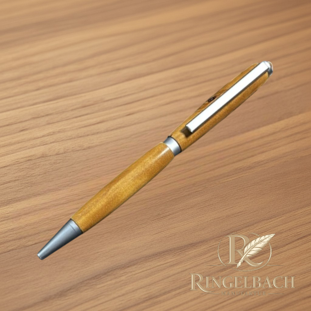 Dreh - Kugelschreiber Slimeline  Holzart :  Olive