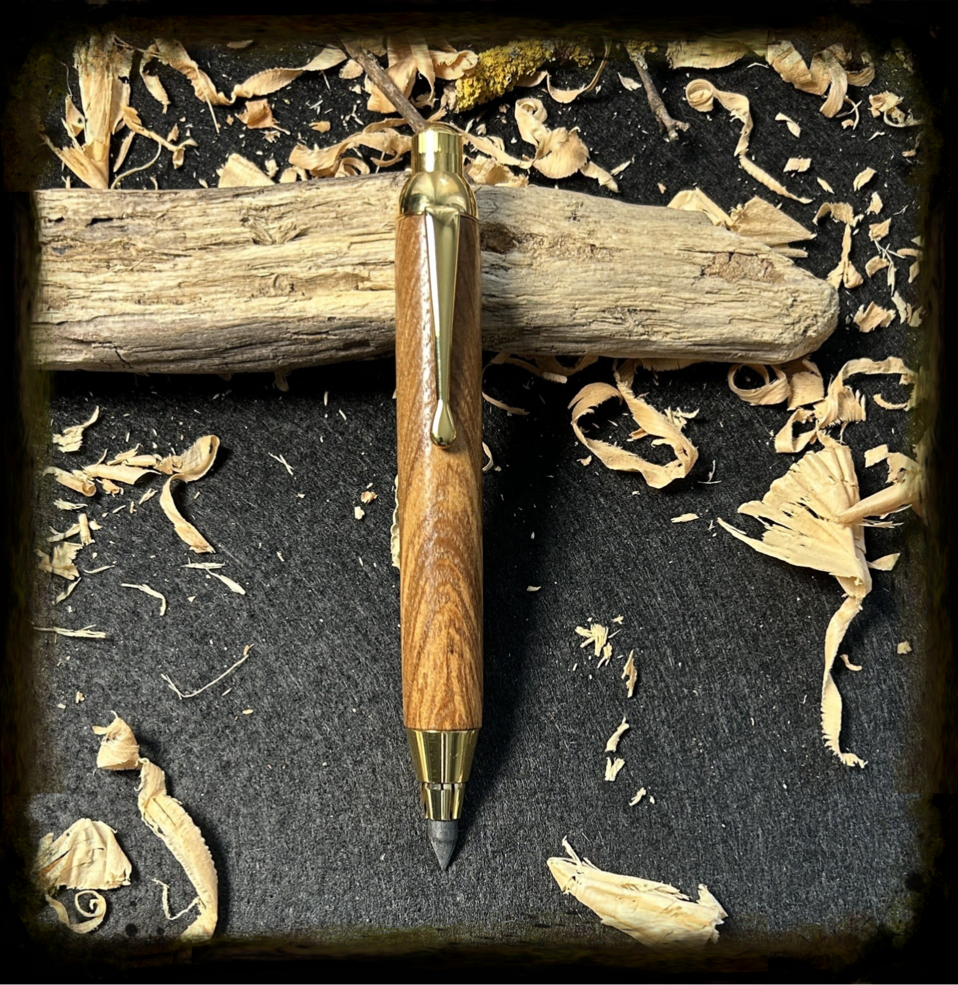 Skizzenbleistift 5,6 mm 10k Gold Holzart: Olivesche