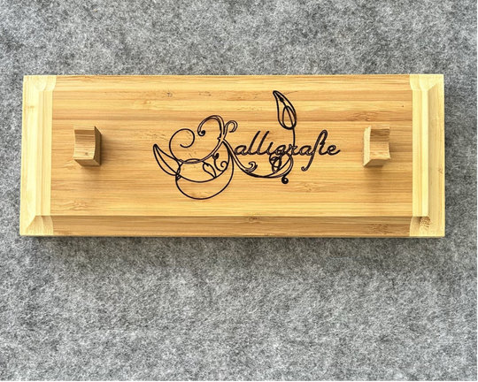 Kaligrafiefeder Halter Ablage Bambus 2