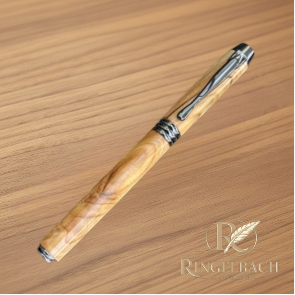Tintenroller Rilato  Gun Metall Holzart: Olive