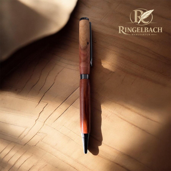 Dreh - Kugelschreiber Fancy     Holzart : Mirabelle