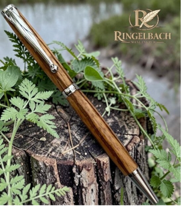 Dreh - Kugelschreiber Fancy     Holzart : Zebrano