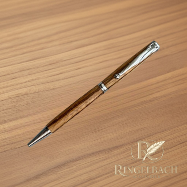 Dreh - Kugelschreiber Fancy     Holzart : Zebrano