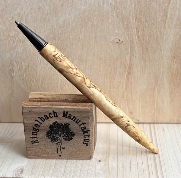 Steckminen Kugelschreiber closed end  Holzart : Karelische Maserbirke