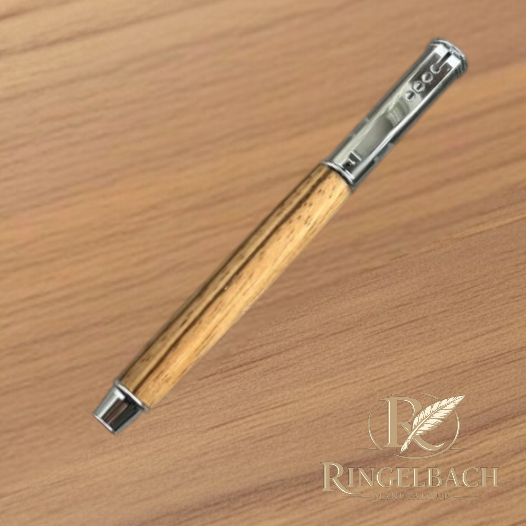 Kugelschreiber Editor Chrom  Holzart: Zebrano