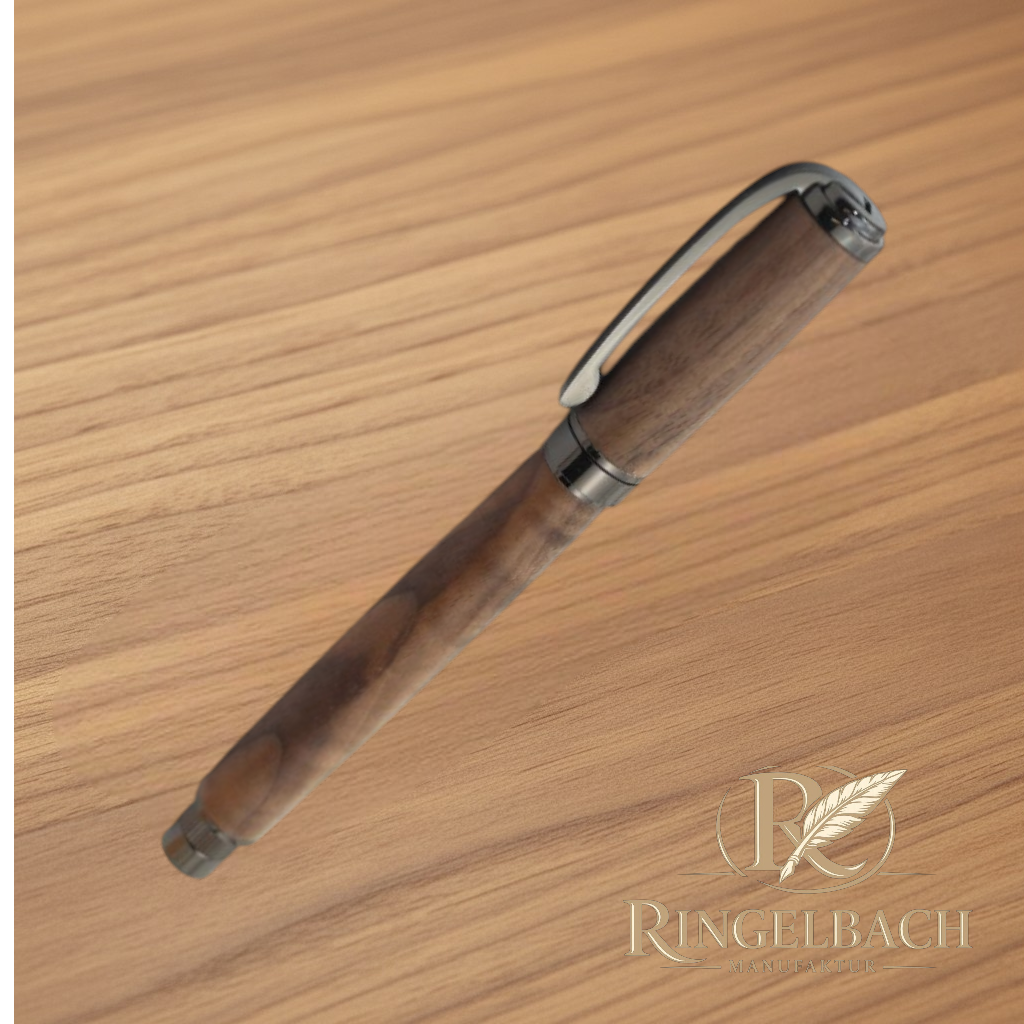 Magnetic Graduate Tintenroller Gun Metall  Holzart: Nussbaum