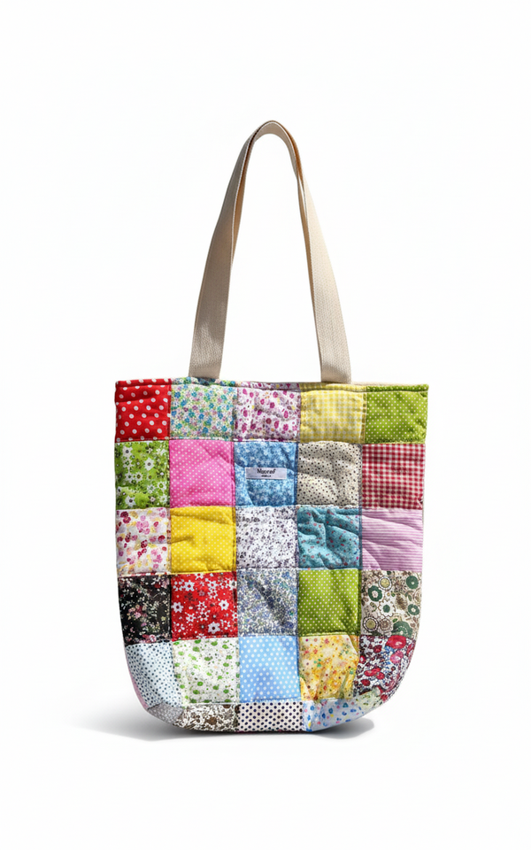 Bolsa Tote Artesanal Patchwork