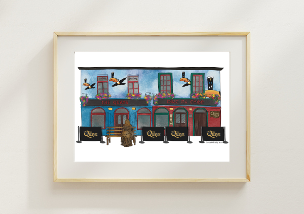 The Quays, Galway Print.