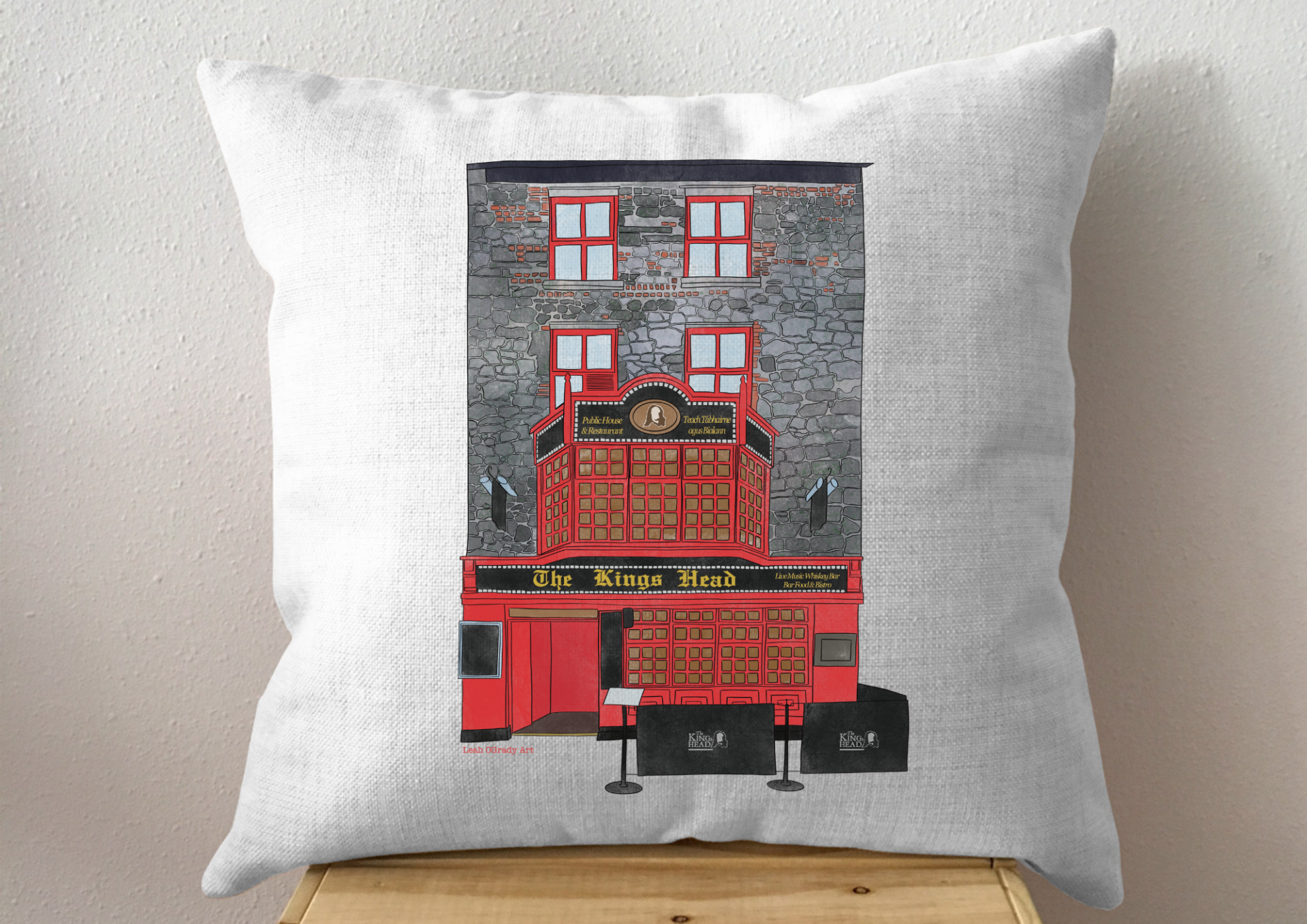 The Kings Head, Galway Cushion