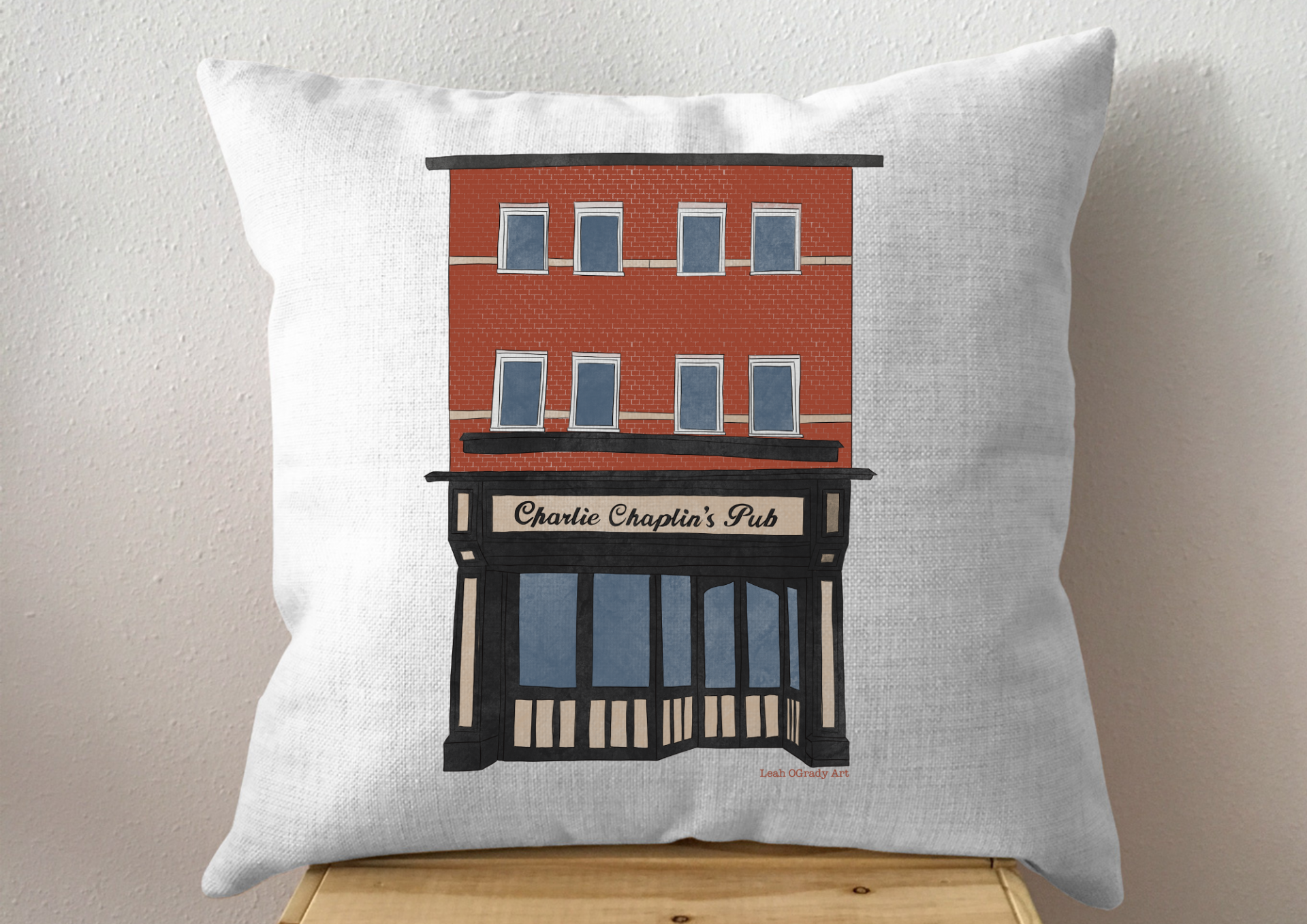 Charlie Chaplin's, Limerick Cushion