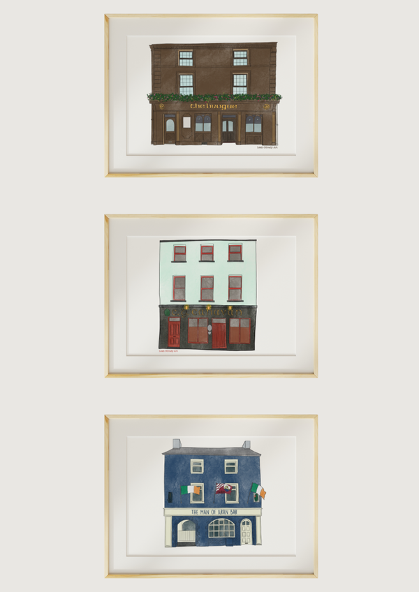 3 Art Prints Bundle - Galway