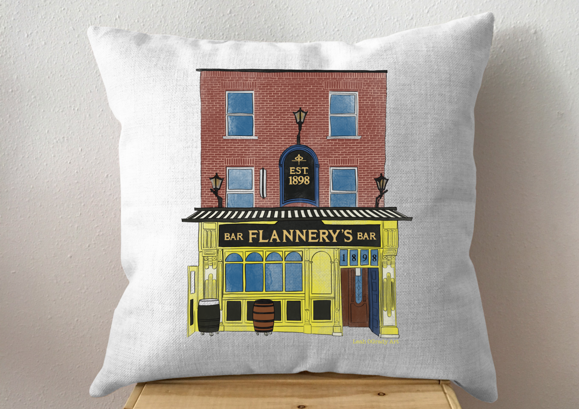 Flannerys Bar, Limerick Cushion